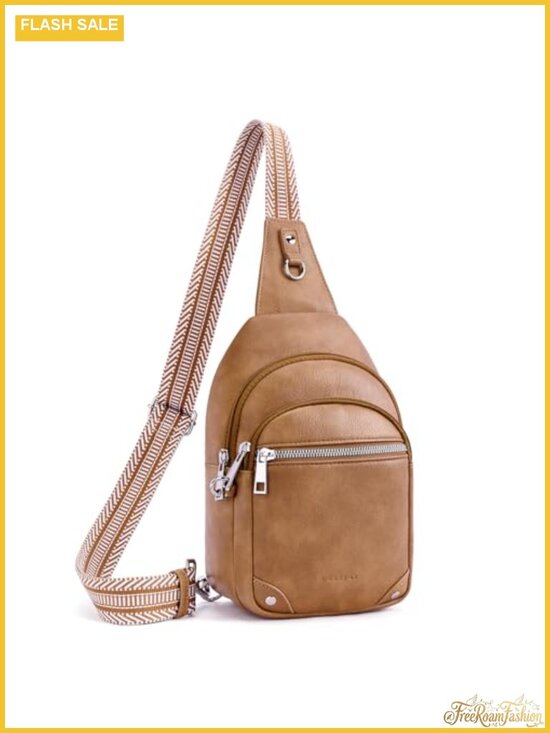 Handbags - Anti Theft Crossbody Sling Bag Faux Leather RFID Chest Fanny Pack